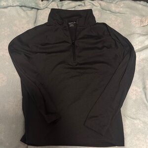 Old Navy Active Boys Charcoal Quarter-Zip Pullover Top